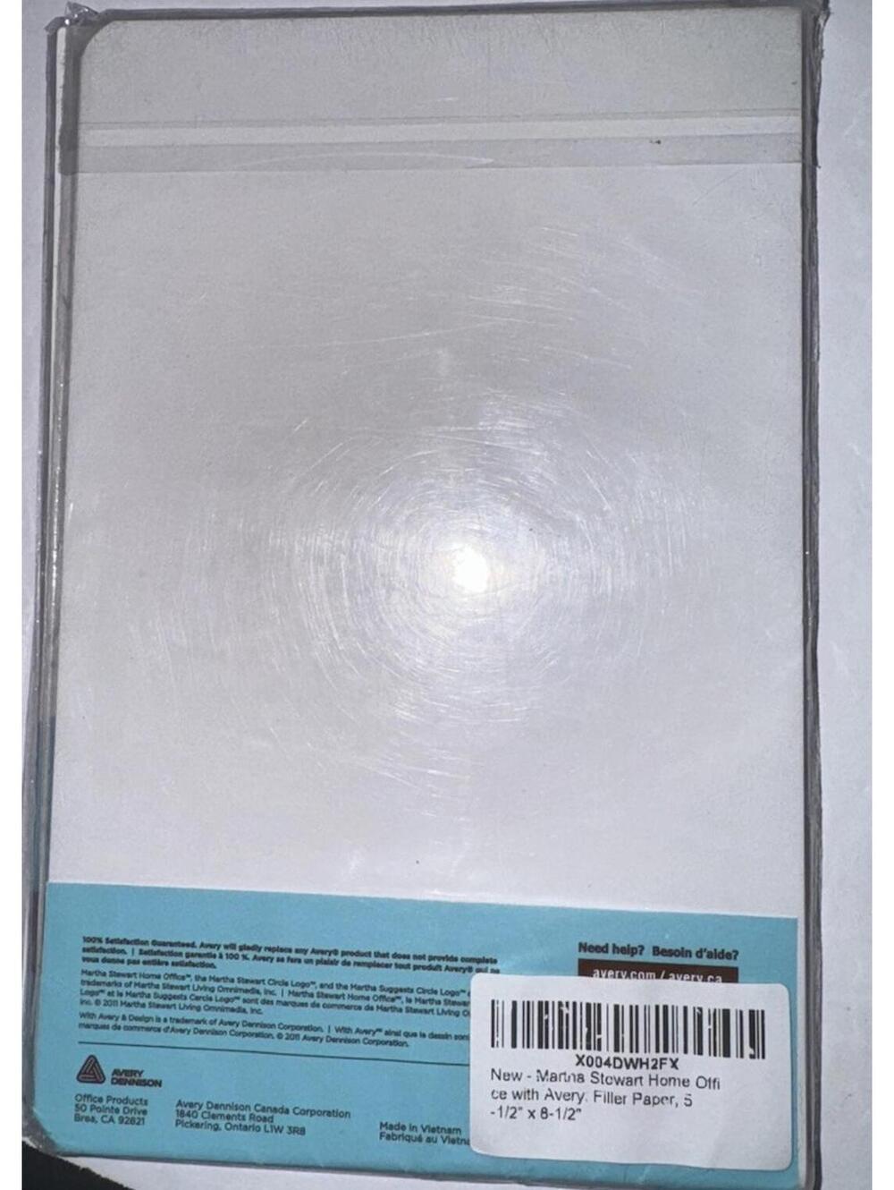Martha Stewart Filler Paper 5.5x8.5 Mini College Ruled 7 Hole 150 Planner Sheets - Picture 5 of 5